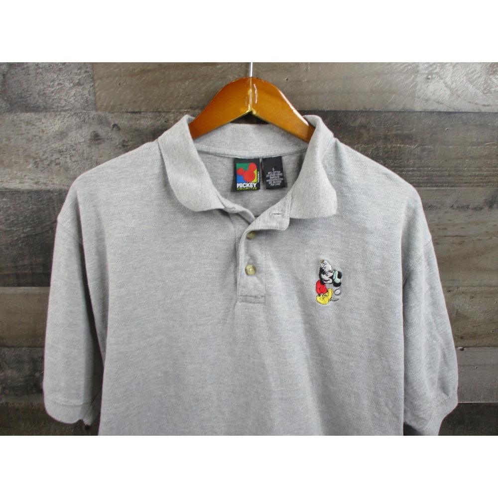 Vintage Mickey Unlimited Polo Shirt Mens Large Golf Disney Classic 90s Cotton